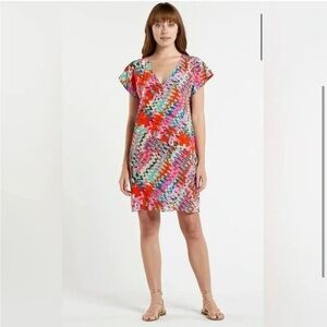 Marie Oliver Women’s Andi 100% Silk Dress Shift Style Minimalist Career Size XS